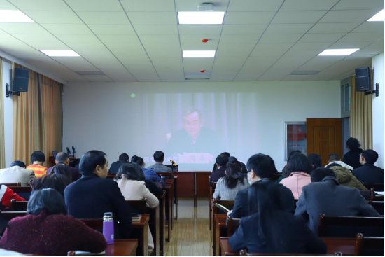 我校收听收看全省教育系统党史学习教育动员视频会